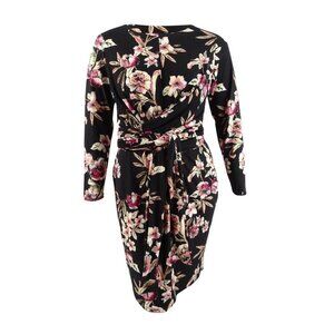 Rachel Rachel Roy Women's Tie Waist Long-Sleeve Dress